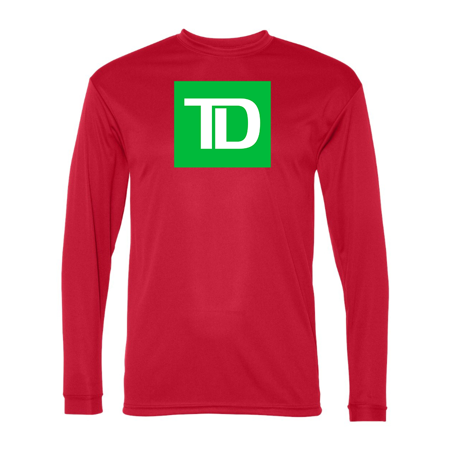 Men's TD Bank Polyester Long Sleeve T-Shirt