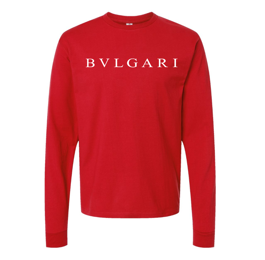 Men's BVLGARI Cotton Long Sleeve T-Shirt