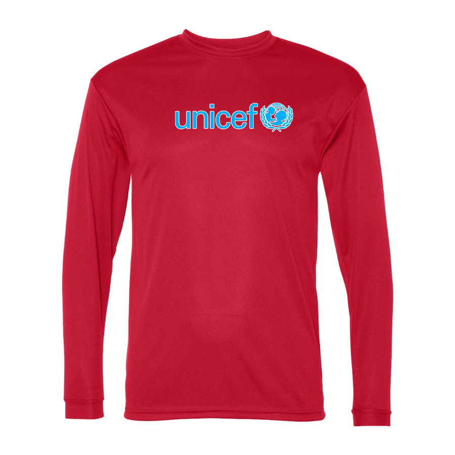Men's UNICEF Polyester Long Sleeve T-Shirt