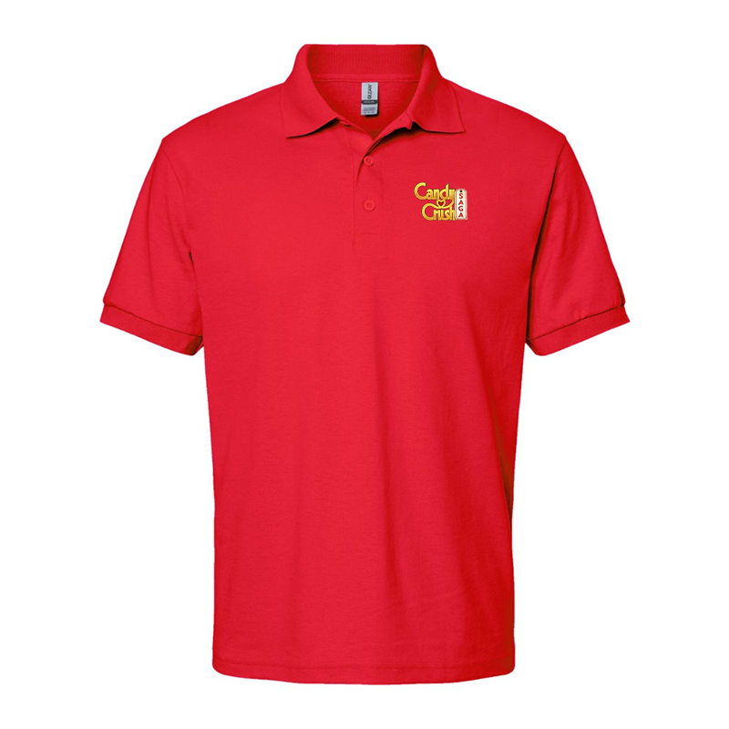 Men's Candy Crush Gildan Dry Blend Jersey Polo
