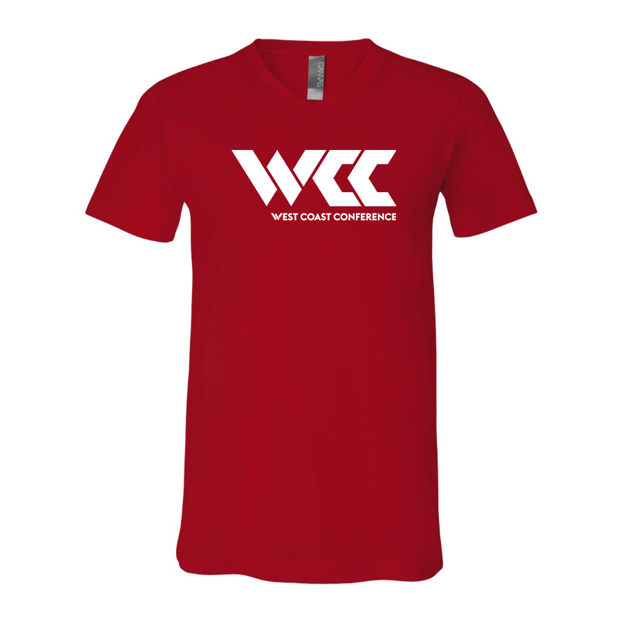 Men's West Coast Conference BELLA CANVAS Jersey V-Neck Tee