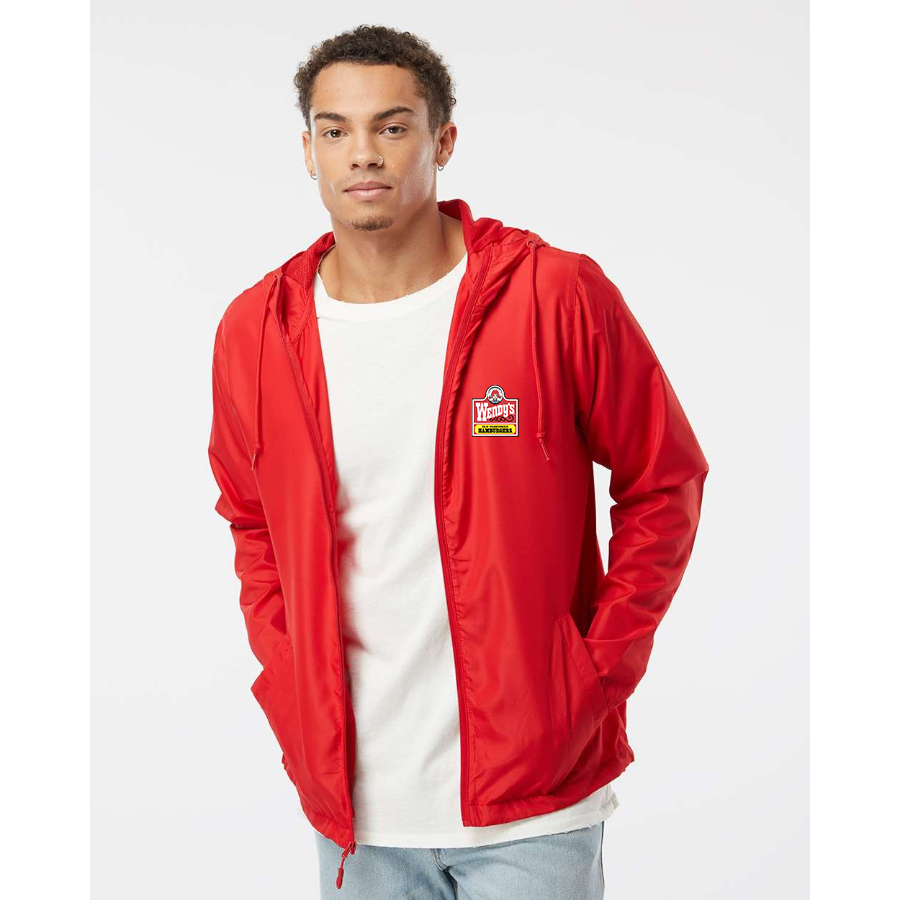 Men's Wendy's Independent Trading Co Lightweight Windbreaker Full-Zip Jacket