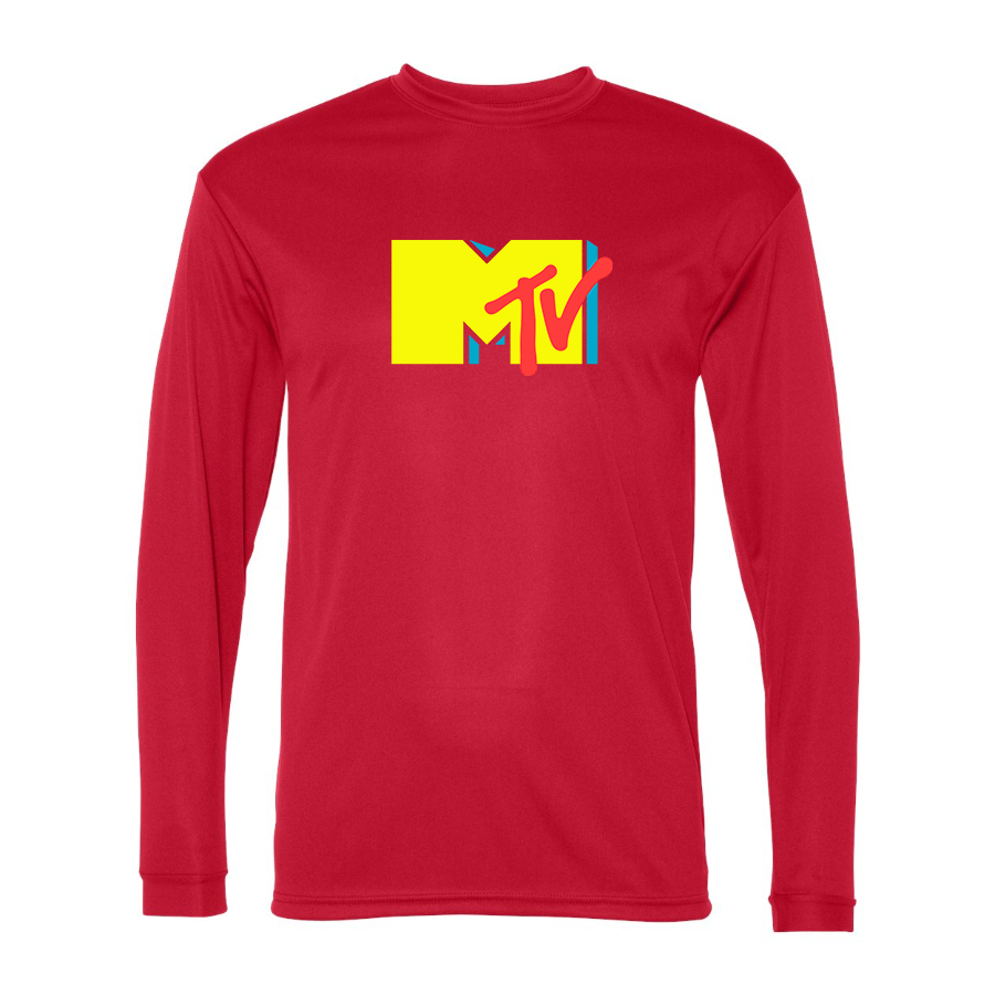 Men's M.T.V Polyester Long Sleeve T-Shirt
