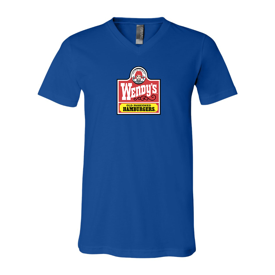 Men's Wendy's BELLA CANVAS Jersey V-Neck Tee