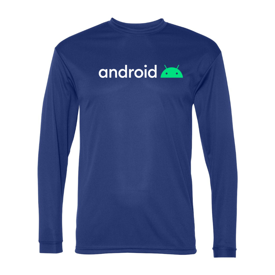 Men's Android Polyester Long Sleeve T-Shirt