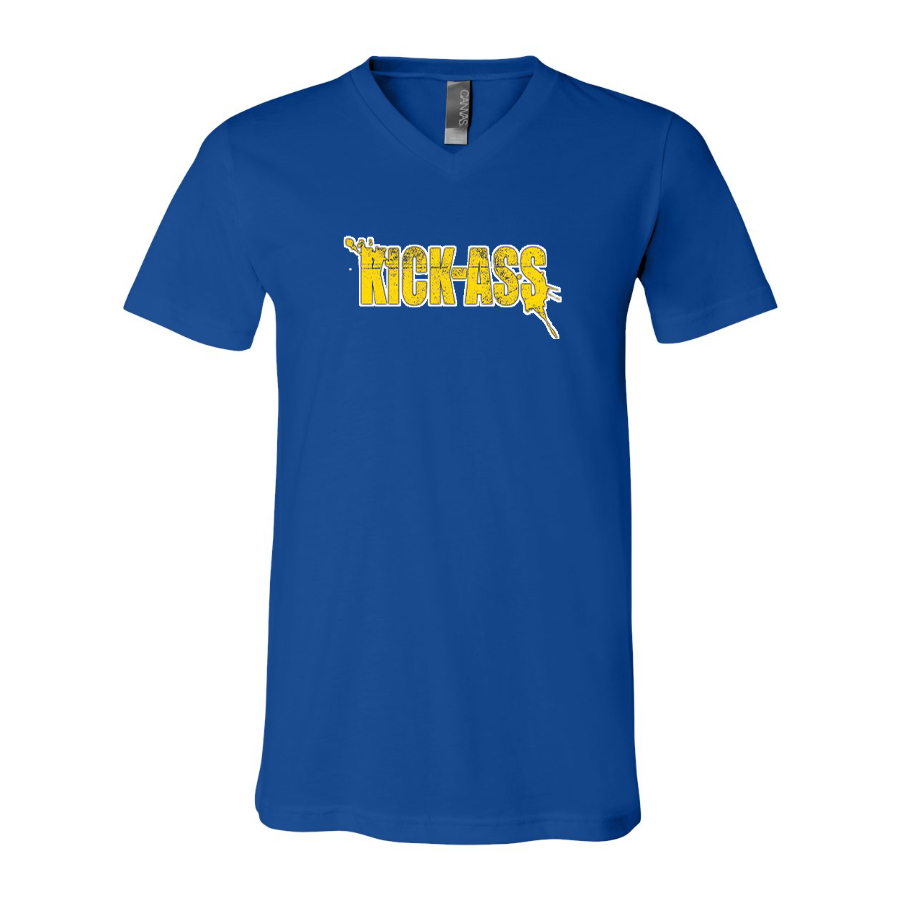 Men's Kick-Ass BELLA CANVAS Jersey V-Neck Tee