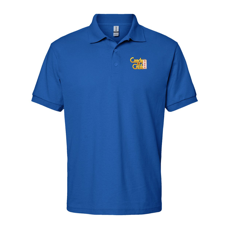 Men's Candy Crush Gildan Dry Blend Jersey Polo