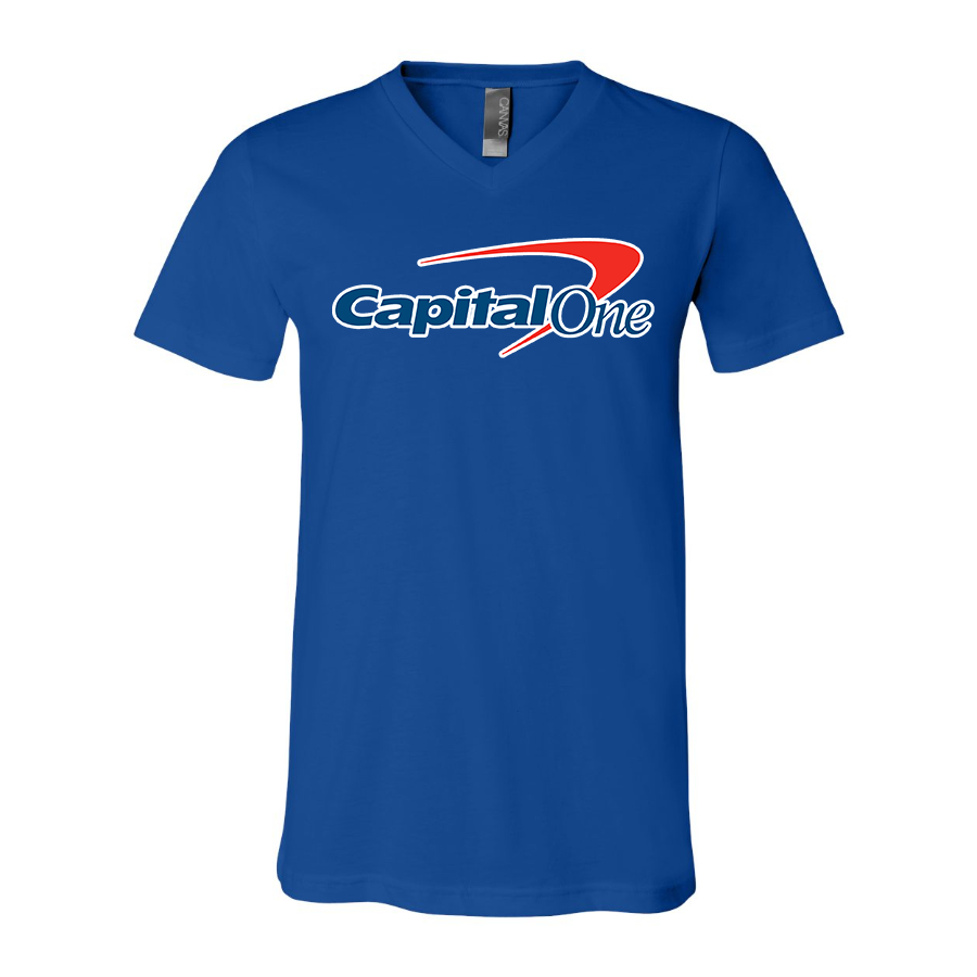 Men's Capital One BELLA CANVAS Jersey V-Neck Tee