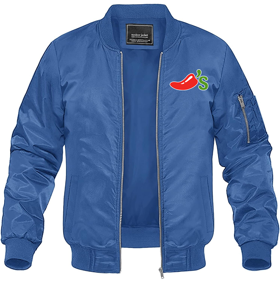Men's Chilis Lightweight Bomber Jacket Windbreaker Casual Fall Spring Outdoor Coat