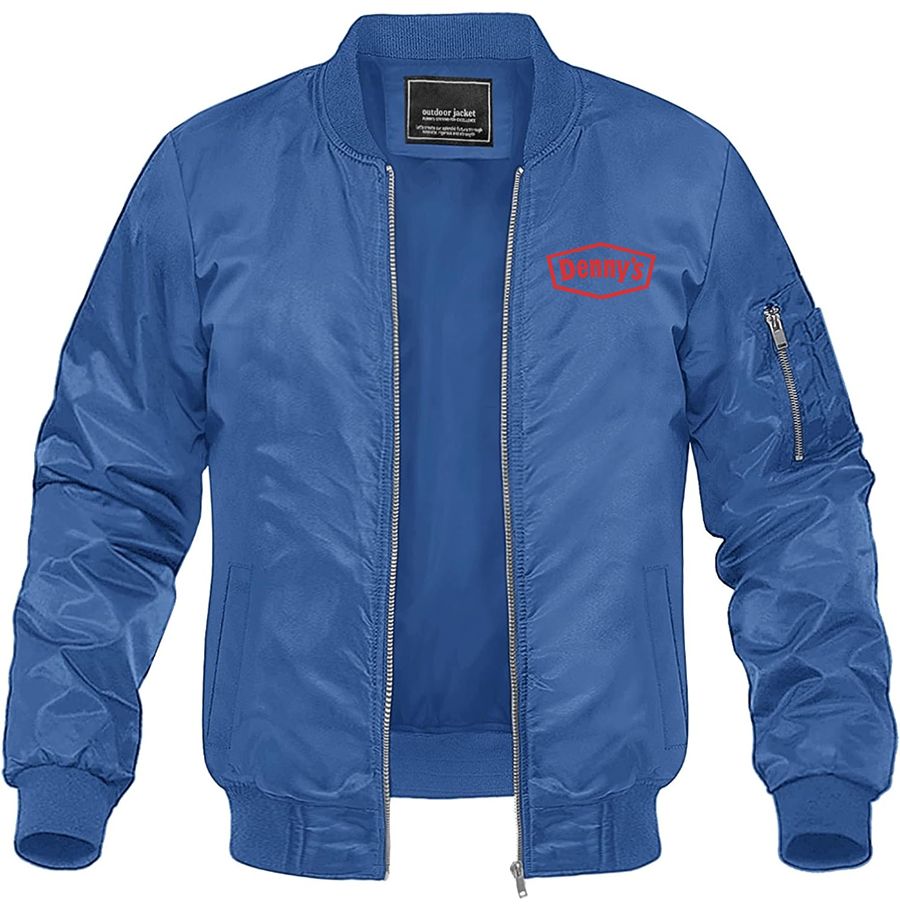 Men's Dennys Lightweight Bomber Jacket Windbreaker Casual Fall Spring Outdoor Coat