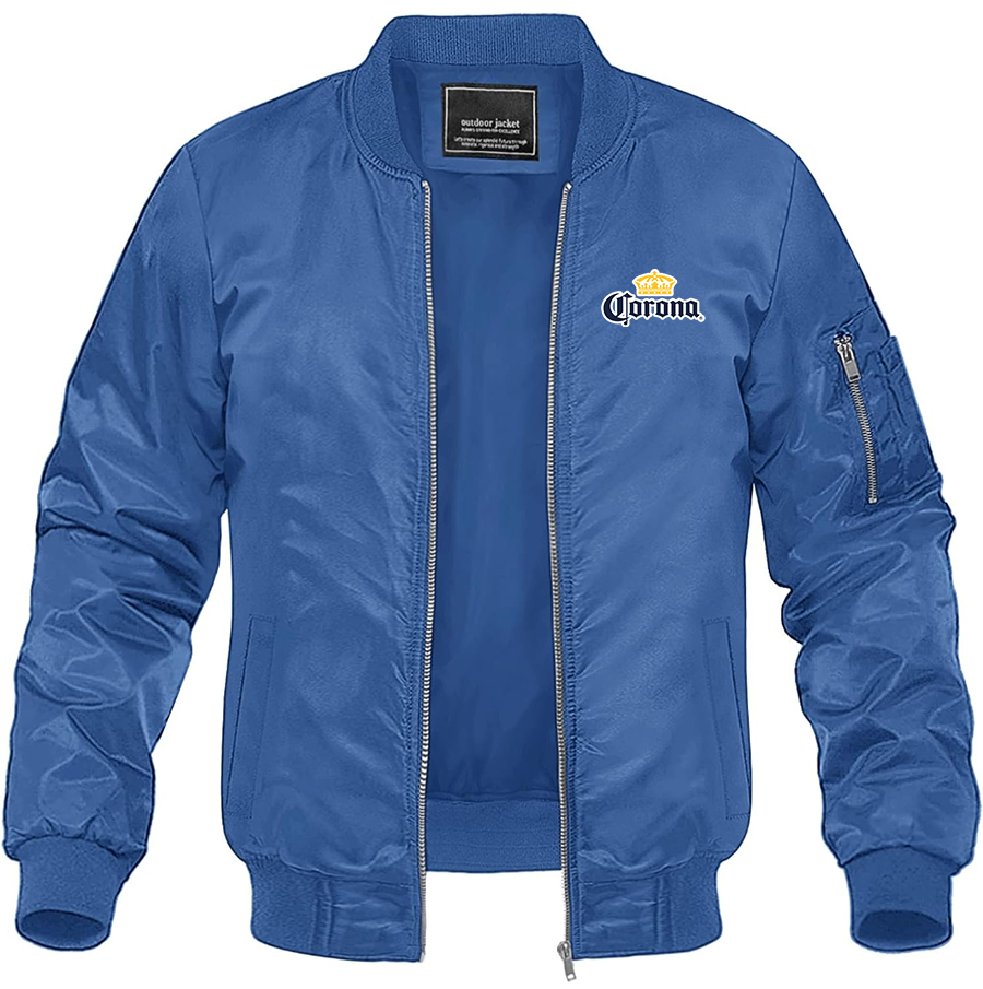 Men's Corona Lightweight Bomber Jacket Windbreaker Casual Fall Spring Outdoor Coat