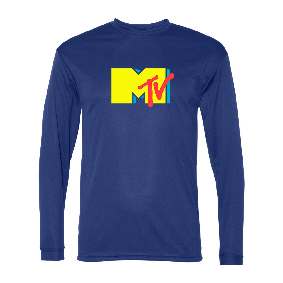 Men's M.T.V Polyester Long Sleeve T-Shirt