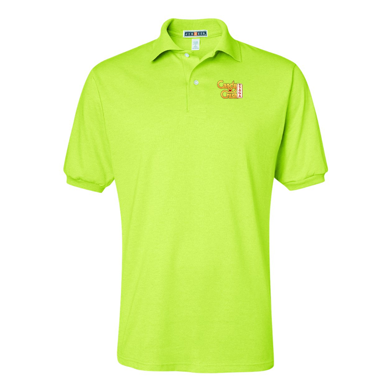 Men's Candy Crush JERZEES SpotShield Polo