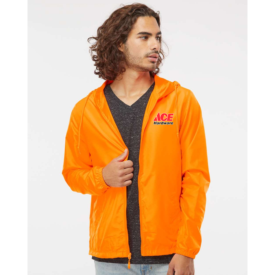 Men's Ace Independent Trading Co Lightweight Windbreaker Full-Zip Jacket