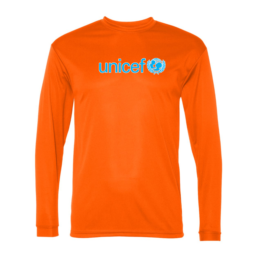 Men's UNICEF Polyester Long Sleeve T-Shirt
