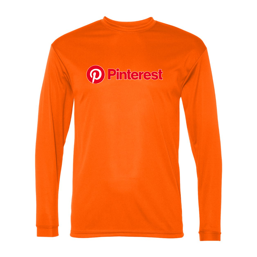 Men's Pinterest Polyester Long Sleeve T-Shirt