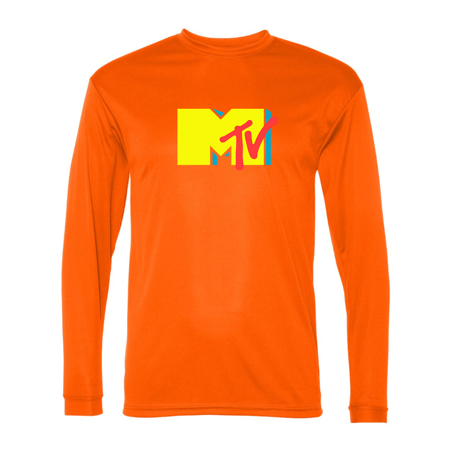 Men's M.T.V Polyester Long Sleeve T-Shirt