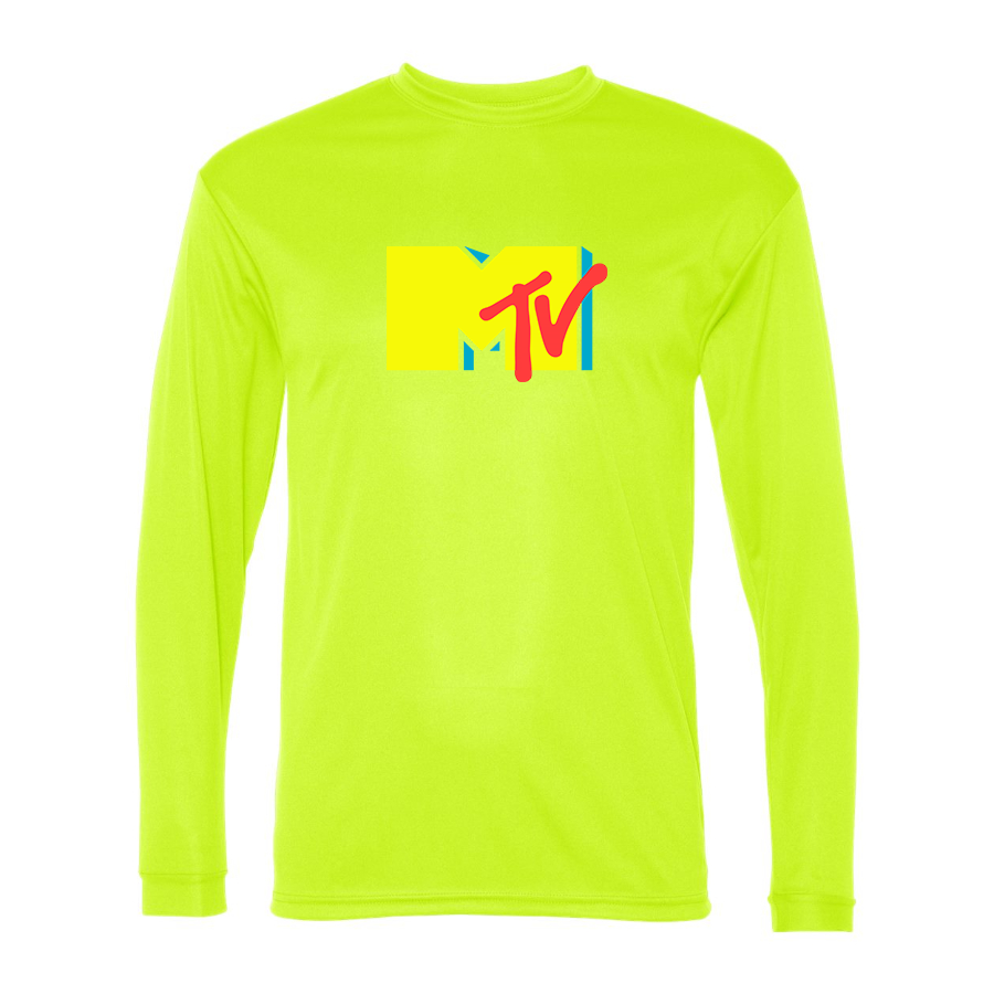 Men's M.T.V Polyester Long Sleeve T-Shirt