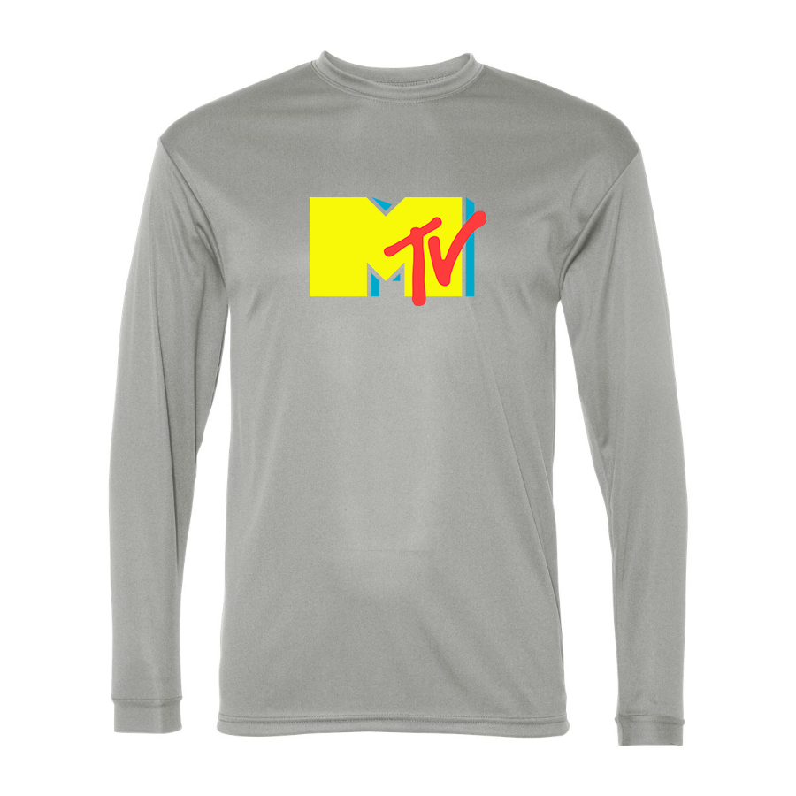 Men's M.T.V Polyester Long Sleeve T-Shirt