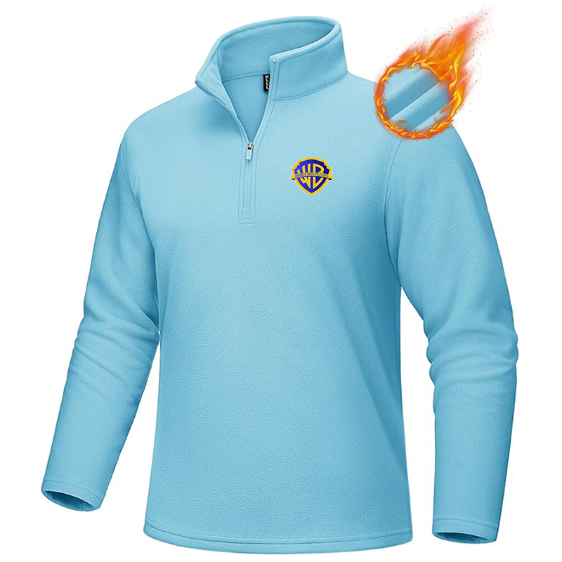 Men's Warner Bros MAGCOMSEN Quarter-Zip Pullover Polar Fleece Sweatshirt Stand Collar Long Sleeve Shirt for Men Thermal Winter Fall