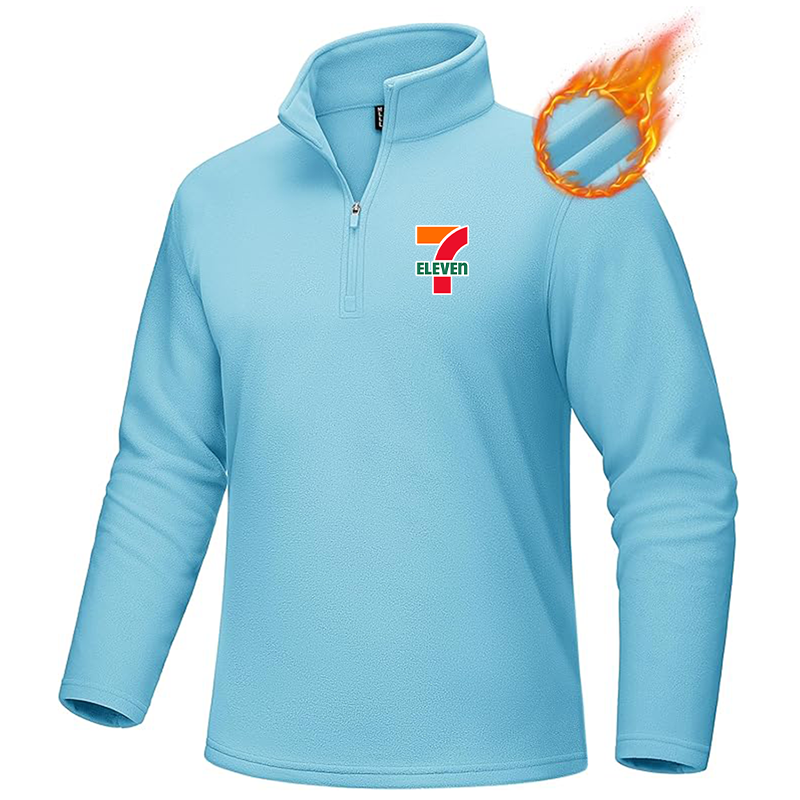 Men's 7-Eleven MAGCOMSEN Quarter-Zip Pullover Polar Fleece Sweatshirt Stand Collar Long Sleeve Shirt for Men Thermal Winter Fall