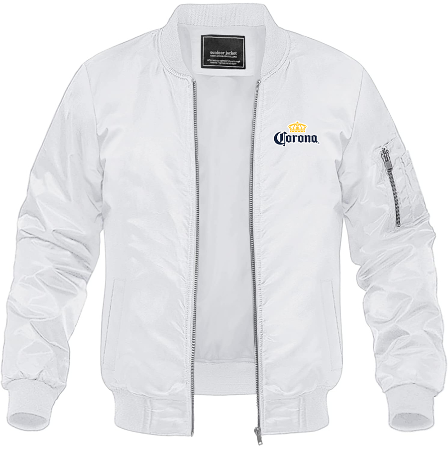 Men's Corona Lightweight Bomber Jacket Windbreaker Casual Fall Spring Outdoor Coat