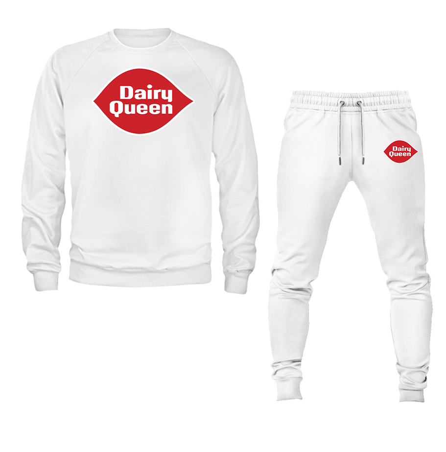 Men's Dairy Queen Crewneck Sweatshirt Joggers Set