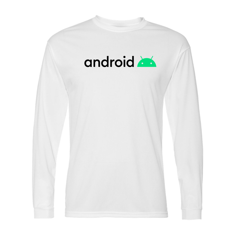 Men's Android Polyester Long Sleeve T-Shirt