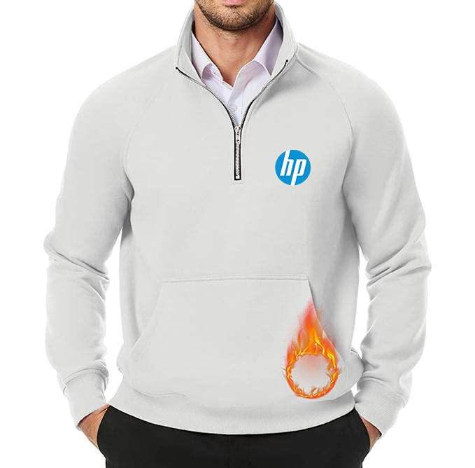Men's hp JMIERR Quarter Zip Pullover Heavy Sweatshirts Warm Fleece Sweatshirt Polo