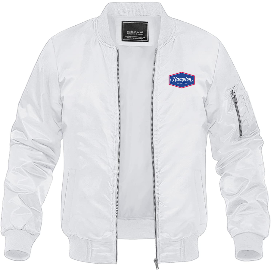 Men's Hampton Lightweight Bomber Jacket Windbreaker Casual Fall Spring Outdoor Coat
