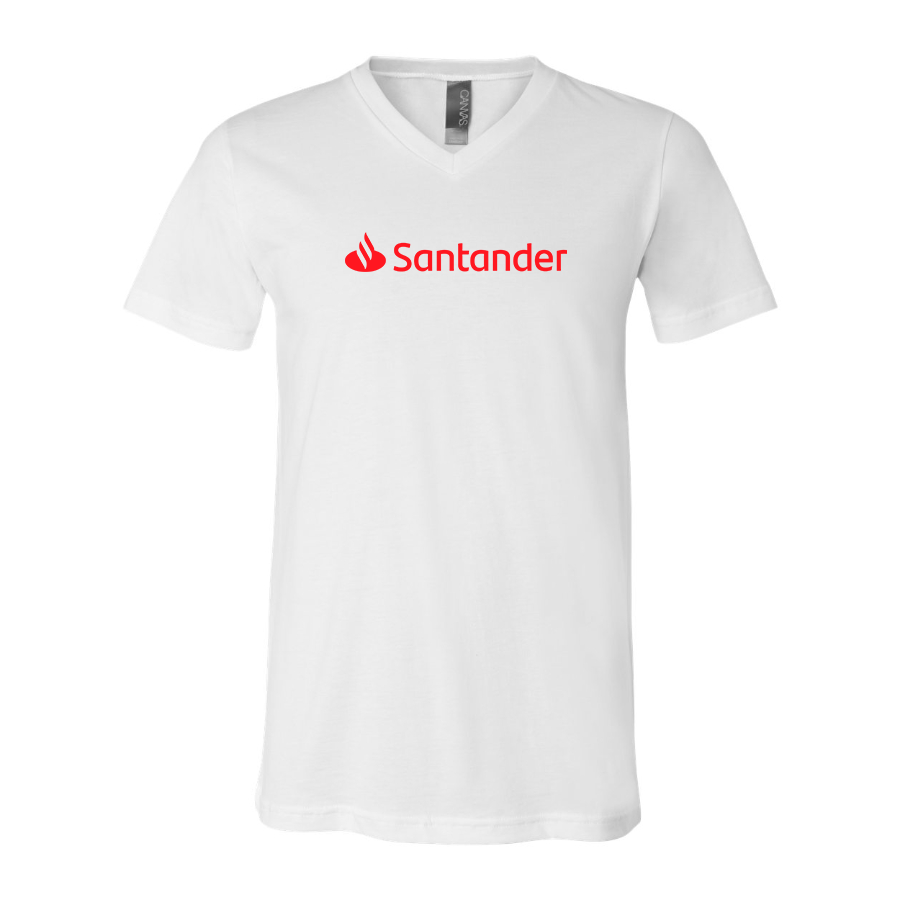 Men's Santander BELLA CANVAS Jersey V-Neck Tee