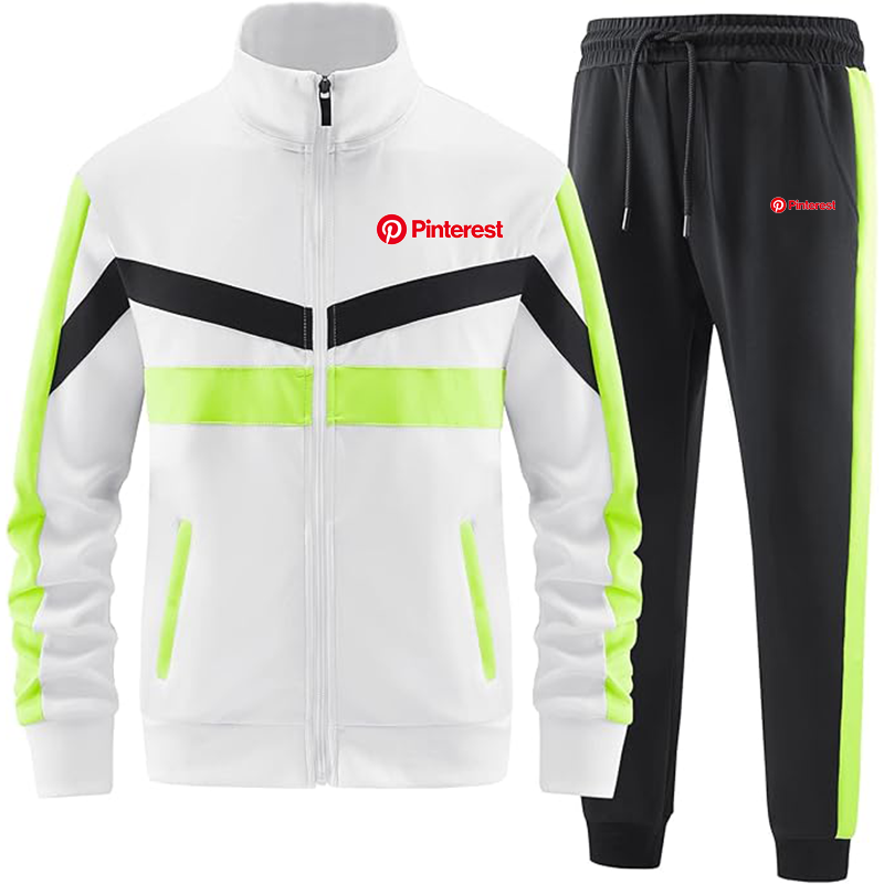 Men's Pinterest ANOTWENER Casual 2 Piece Tracksuit Sets Long Sleeve Full Zip Jacket and Sweatpants Sport Outfits Sweatsuits