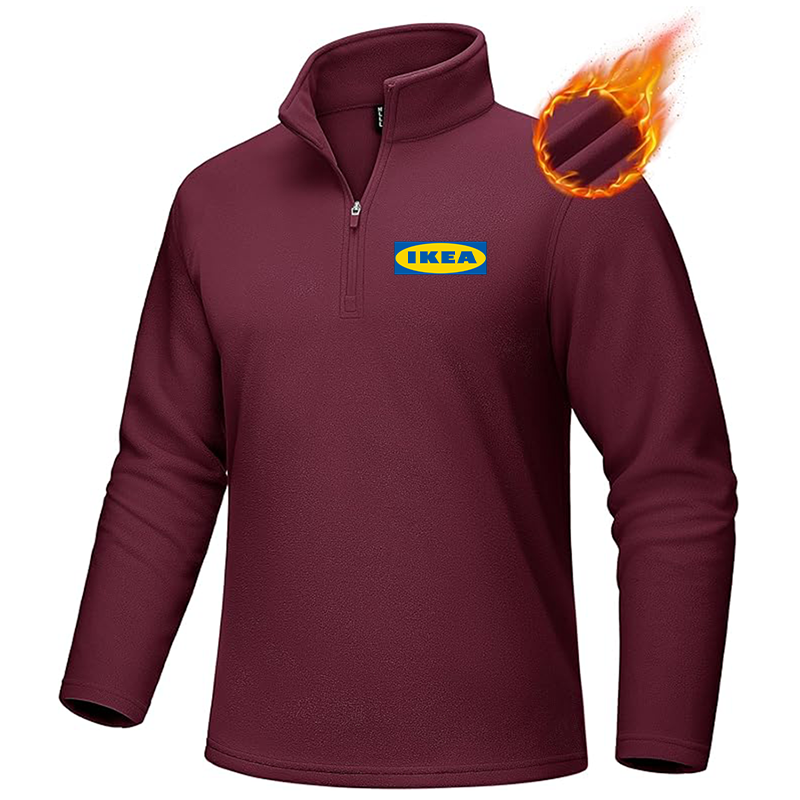 Men's IKEA MAGCOMSEN Quarter-Zip Pullover Polar Fleece Sweatshirt Stand Collar Long Sleeve Shirt for Men Thermal Winter Fall
