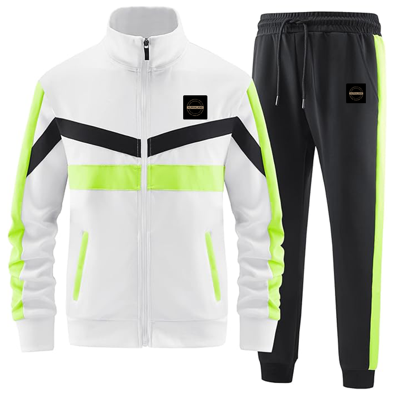 Men's Alphaland Casual 2 Piece Tracksuit Sets Long Sleeve Full Zip Jacket and Sweatpants Sport Outfits Sweatsuits