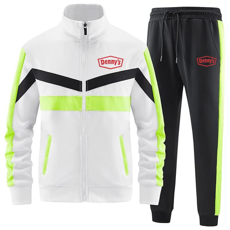 Men's Dennys ANOTWENER Casual 2 Piece Tracksuit Sets Long Sleeve Full Zip Jacket and Sweatpants Sport Outfits Sweatsuits