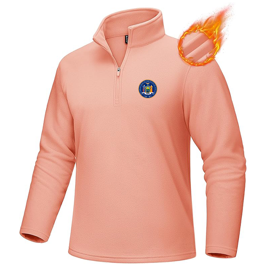 Men's New York  MAGCOMSEN Quarter-Zip Pullover Polar Fleece Sweatshirt Stand Collar Long Sleeve Shirt for Men Thermal Winter Fall