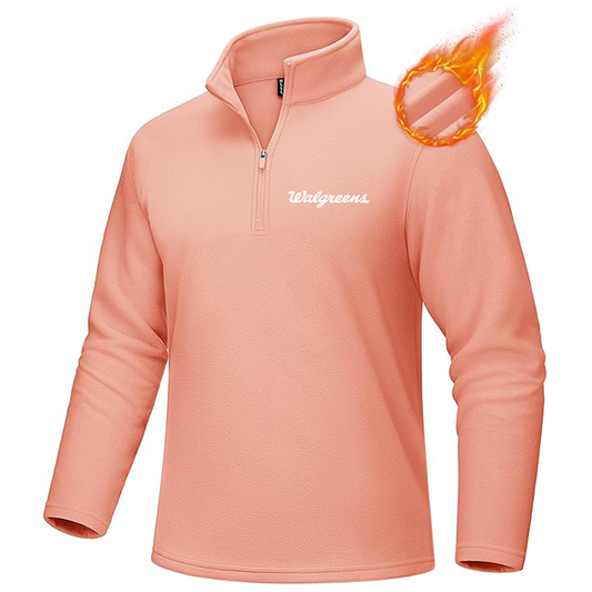 Men's Walgreens MAGCOMSEN Quarter-Zip Pullover Polar Fleece Sweatshirt Stand Collar Long Sleeve Shirt for Men Thermal Winter Fall