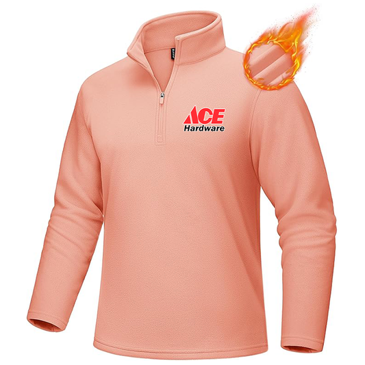 Men's Ace MAGCOMSEN Quarter-Zip Pullover Polar Fleece Sweatshirt Stand Collar Long Sleeve Shirt for Men Thermal Winter Fall