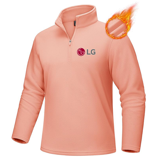 Men's LG MAGCOMSEN Quarter-Zip Pullover Polar Fleece Sweatshirt Stand Collar Long Sleeve Shirt for Men Thermal Winter Fall