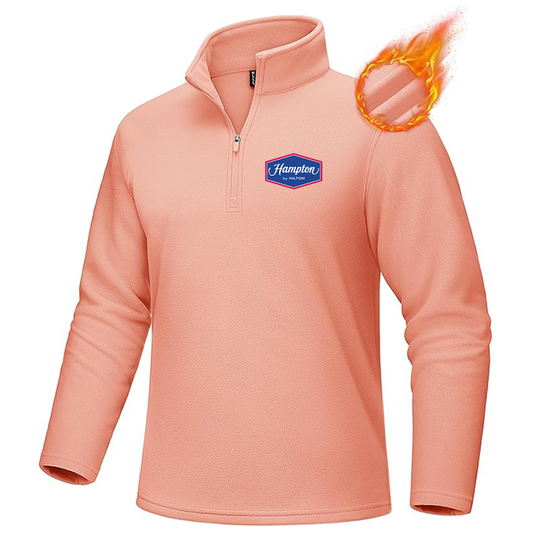 Men's Hampton MAGCOMSEN Quarter-Zip Pullover Polar Fleece Sweatshirt Stand Collar Long Sleeve Shirt for Men Thermal Winter Fall