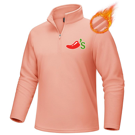 Men's Chilis MAGCOMSEN Quarter-Zip Pullover Polar Fleece Sweatshirt Stand Collar Long Sleeve Shirt for Men Thermal Winter Fall