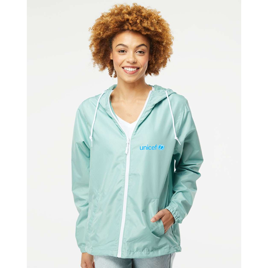 Men's UNICEF Independent Trading Co Lightweight Windbreaker Full-Zip Jacket