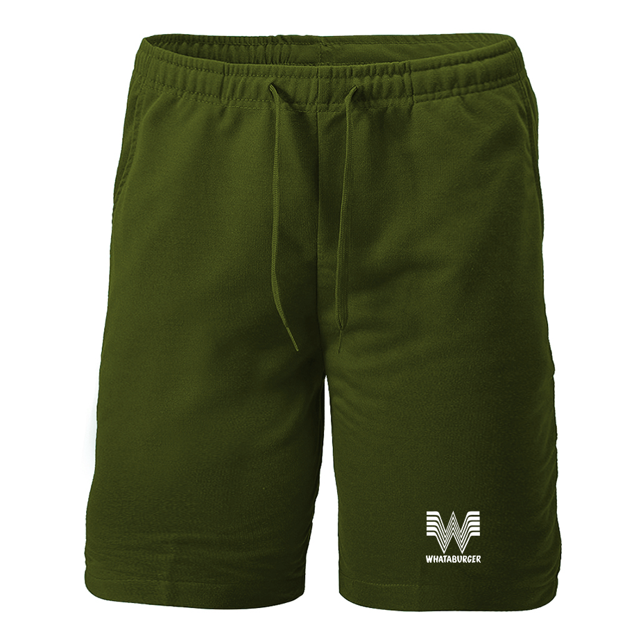 Men's What A Burger  Athletic Fleece Shorts