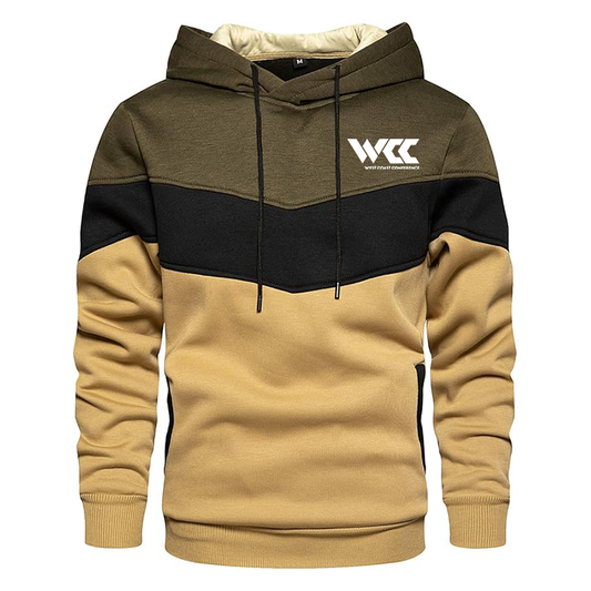 Men's West Coast Conference Gesean Novelty Color Block Pullover Fleece Hoodie Long Sleeve Casual Sweatshirt with Pocket