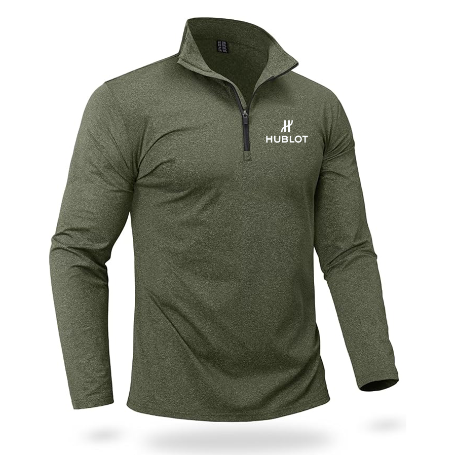 Men's Hublot Boladeci Quarter Zip Pullover Premium Fleece Lined Heather Long Sleeve Golf Shirts Midweight 1/4 Half Zip Sweatshirts