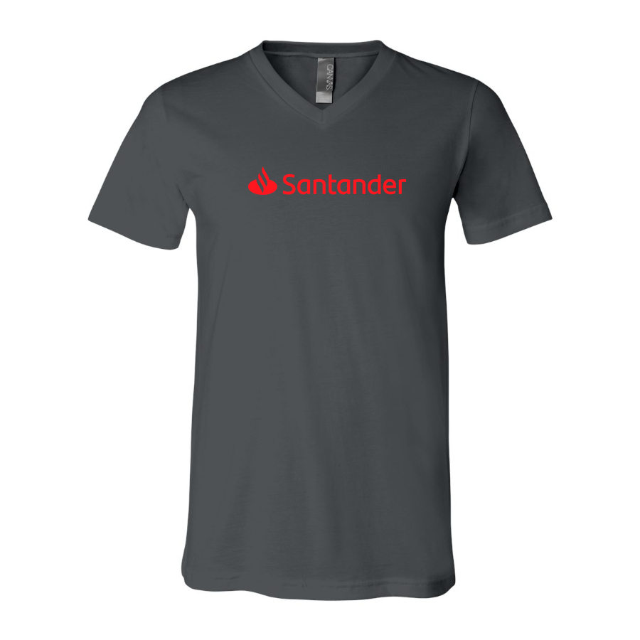 Men's Santander  BELLA  CANVAS  Jersey V-Neck Tee