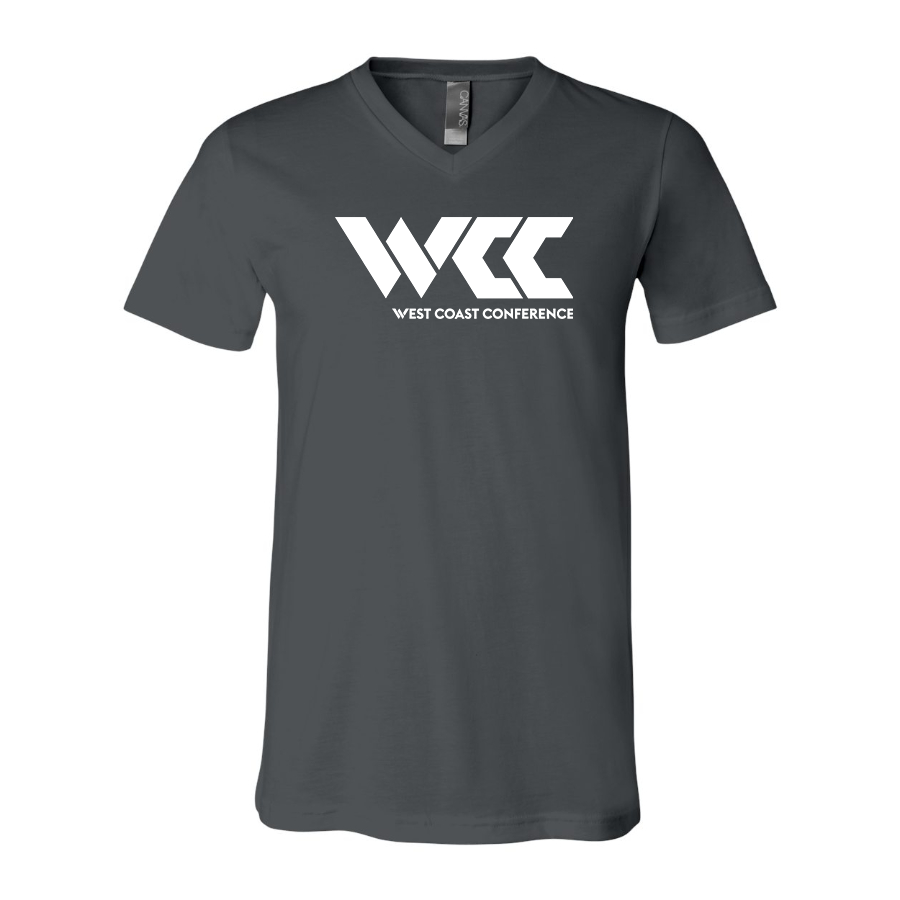 Men's West Coast Conference BELLA  CANVAS  Jersey V-Neck Tee
