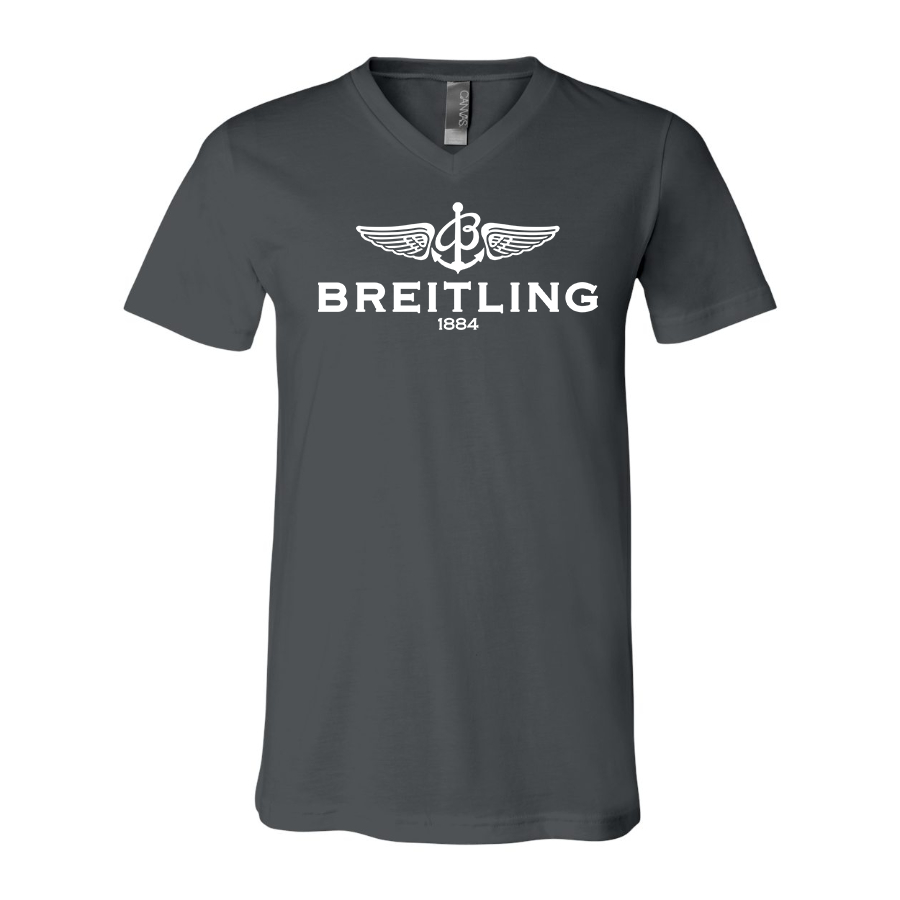 Men's Breitling  BELLA  CANVAS  Jersey V-Neck Tee