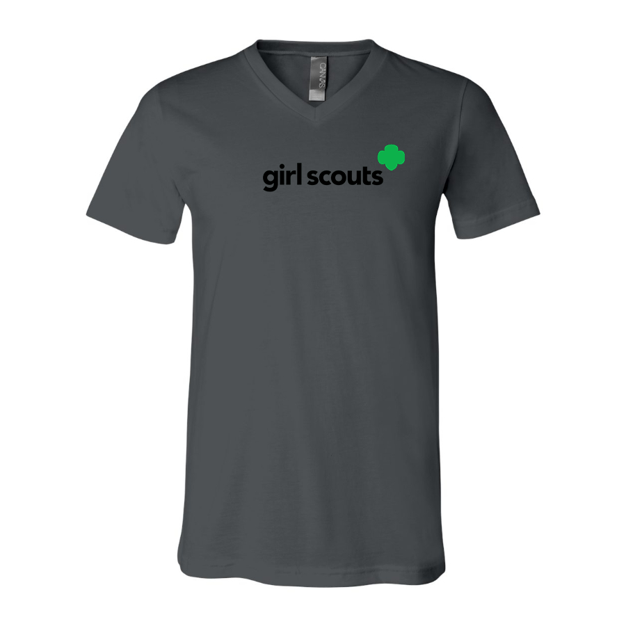 Men's Girl Scouts BELLA  CANVAS  Jersey V-Neck Tee