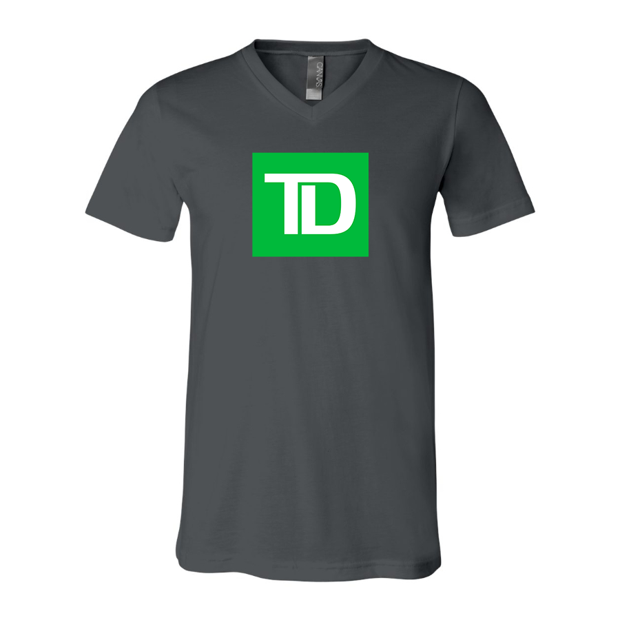 Men's TD Bank BELLA  CANVAS  Jersey V-Neck Tee